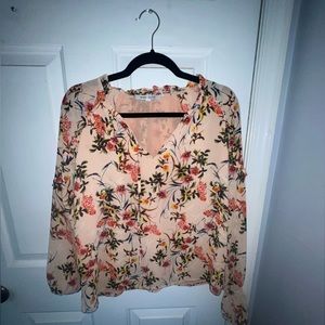 Rose Olive Floral blouse